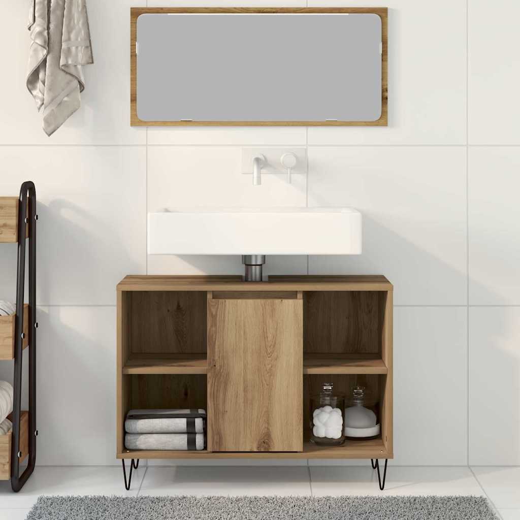 Mobile da Bagno Rovere artigianale 80 x 33 x 60 cm | homemem39