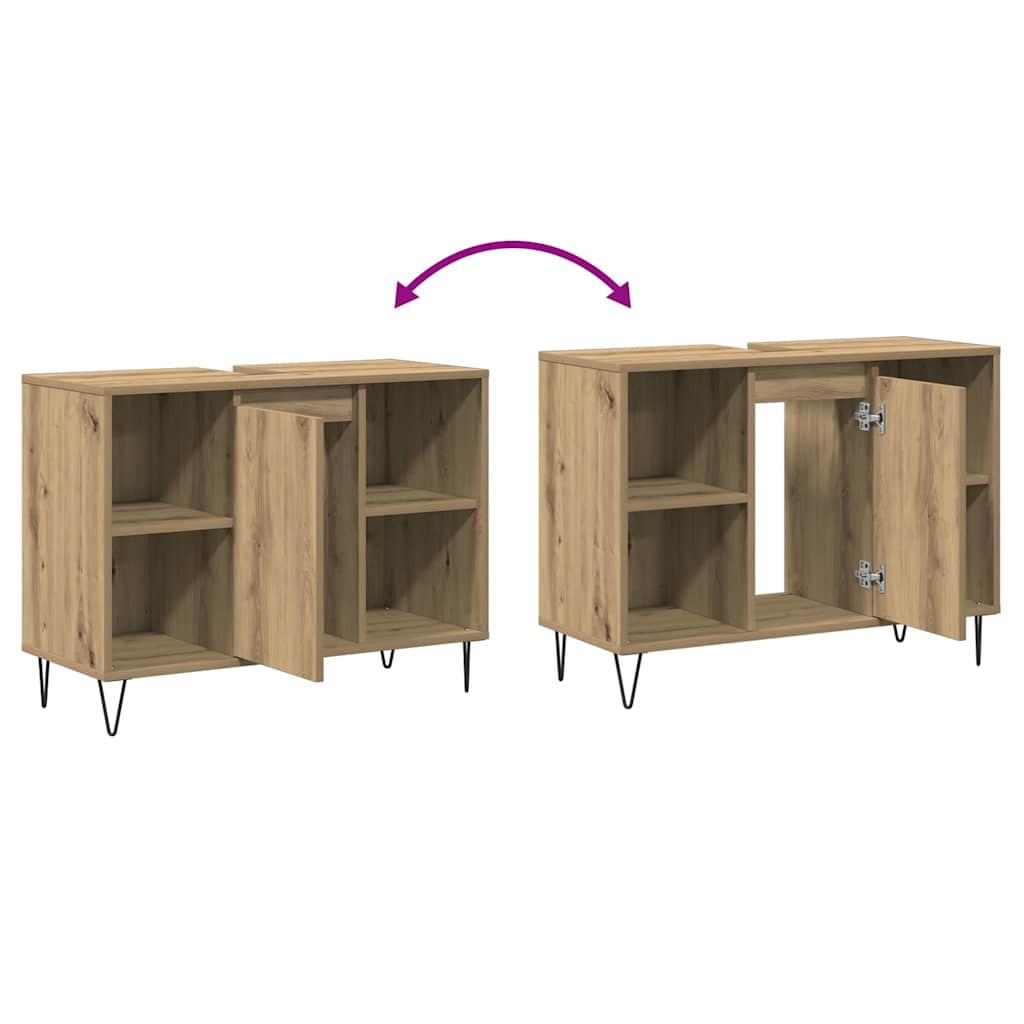Mobile da Bagno Rovere artigianale 80 x 33 x 60 cm | homemem39