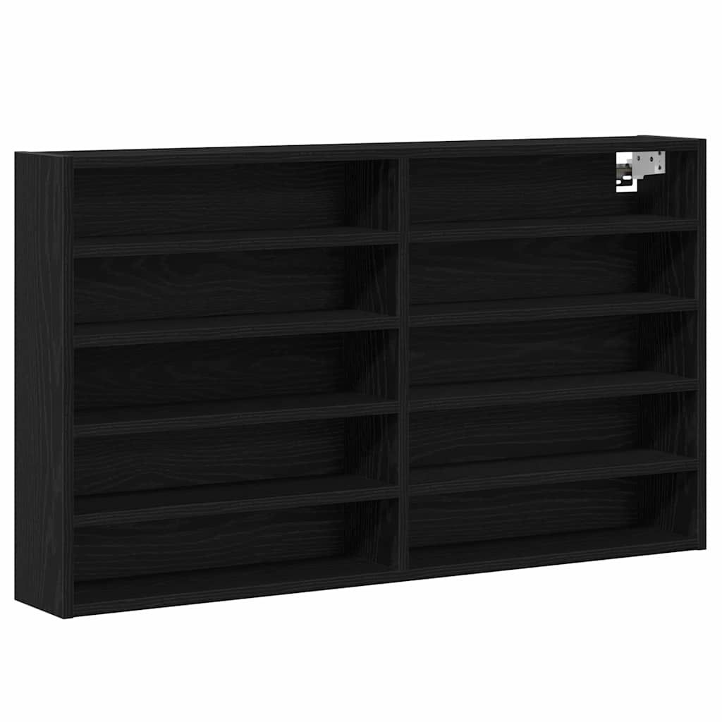 Vetrina Rovere Nero 100 x 15 x 58 cm Legno multistrato