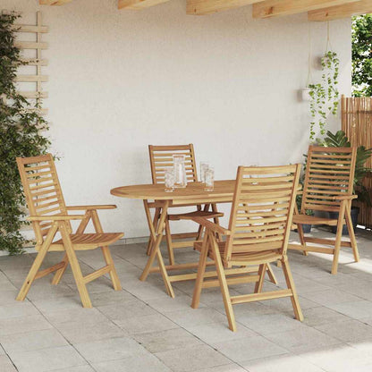 Sedia da Giardino 4 pcs Marrone 52 x 64.5 x 108 cm