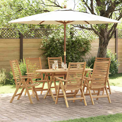 Sedia da Giardino 6 pcs Marrone 52 x 64.5 x 108 cm