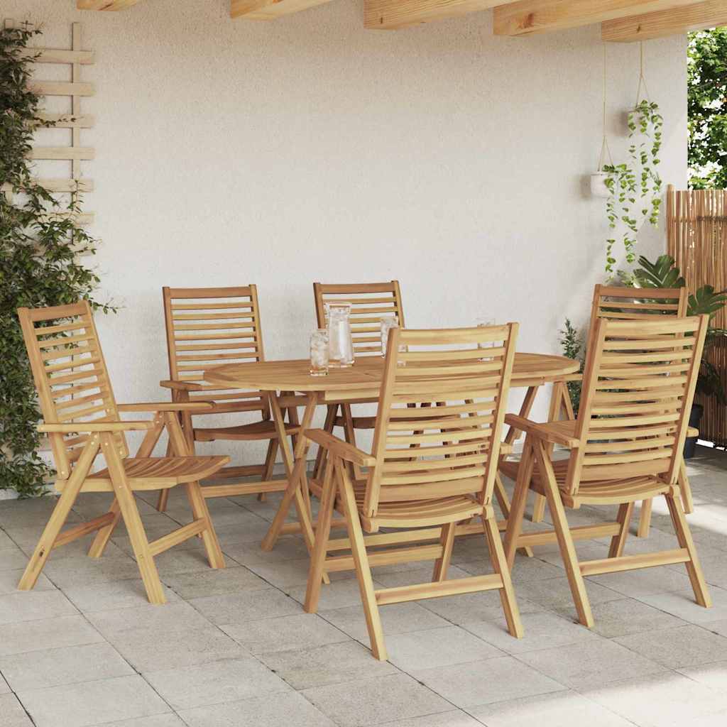 Sedia da Giardino 6 pcs Marrone 52 x 64.5 x 108 cm