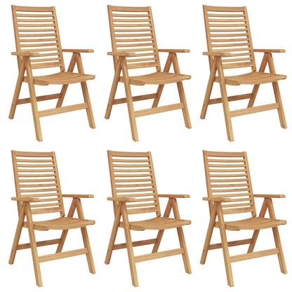 Sedia da Giardino 6 pcs Marrone 52 x 64.5 x 108 cm