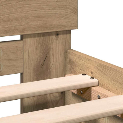 Telaio del Letto con testiera Rovere artigianale 100 x 200 cm - homemem39