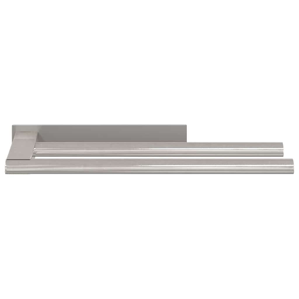 Porta asciugamani Argento 40 x 9 x 4 cm Acciaio inossidabile | homemem39