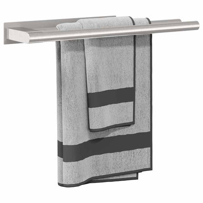 Porta asciugamani Argento 40 x 9 x 4 cm Acciaio inossidabile | homemem39