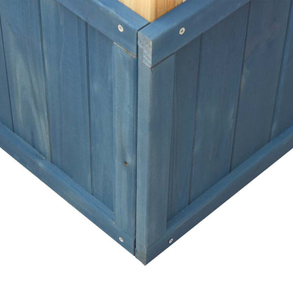 Set da Gioco da Esterno in Legno Massello di Abete Bianco e Blu | homemem39