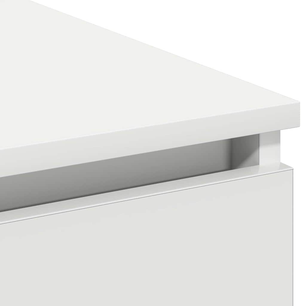 Mobile TV con LED Bianco 180 x 38 x 49 cm Legno multistrato