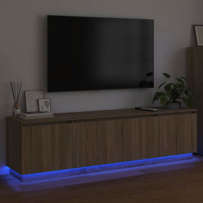 Mobile TV con LED rovere sonoma 180 x 38 x 49 cm
