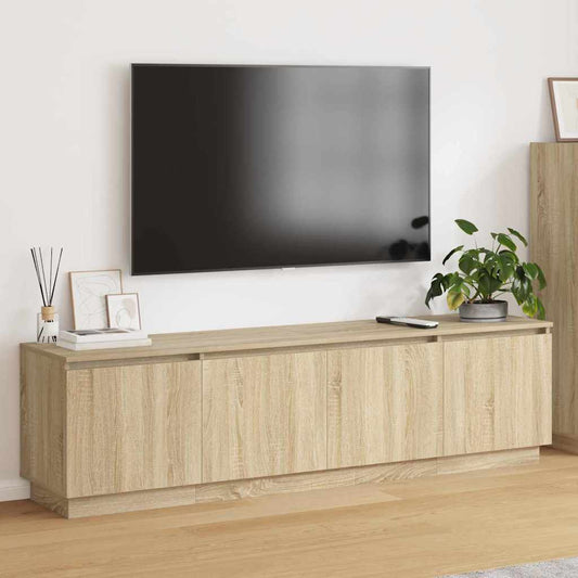 Mobile TV con LED rovere sonoma 180 x 38 x 49 cm