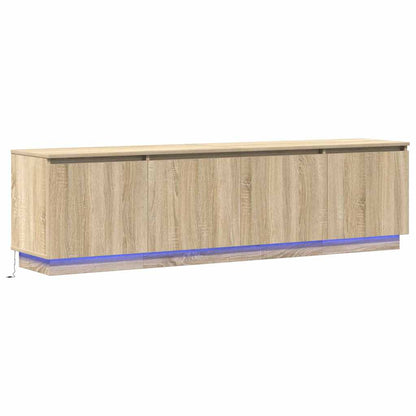 Mobile TV con LED rovere sonoma 180 x 38 x 49 cm