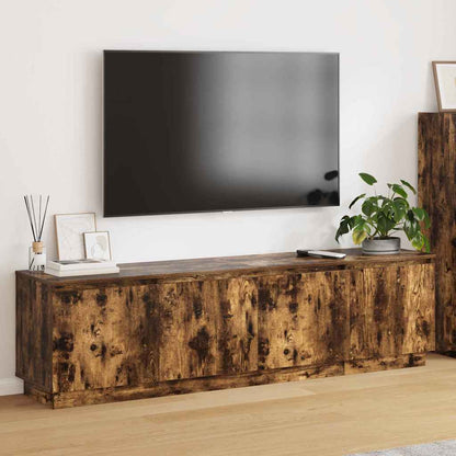 Mobile TV con LED Rovere fumo 180 x 38 x 49 cm
