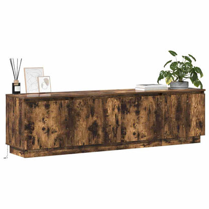 Mobile TV con LED Rovere fumo 180 x 38 x 49 cm