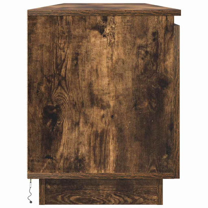 Mobile TV con LED Rovere fumo 180 x 38 x 49 cm