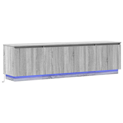 Mobile TV con LED Grigio sonoma 180 x 38 x 49 cm