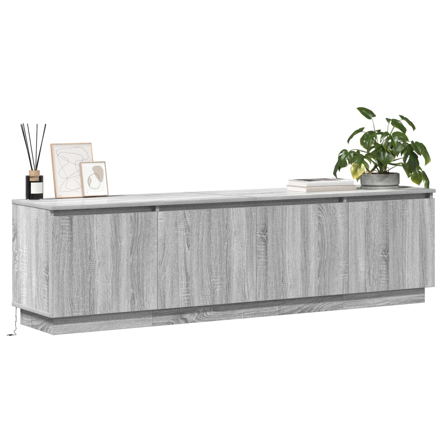 Mobile TV 180 x 38 x 49 cm Grigio Sonoma Legno ingegnerizzato