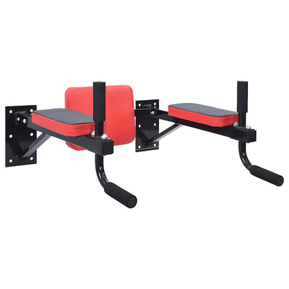 Stazione per dips Nero e Rosso 72,5 x 70 x 31 cm | homemem39