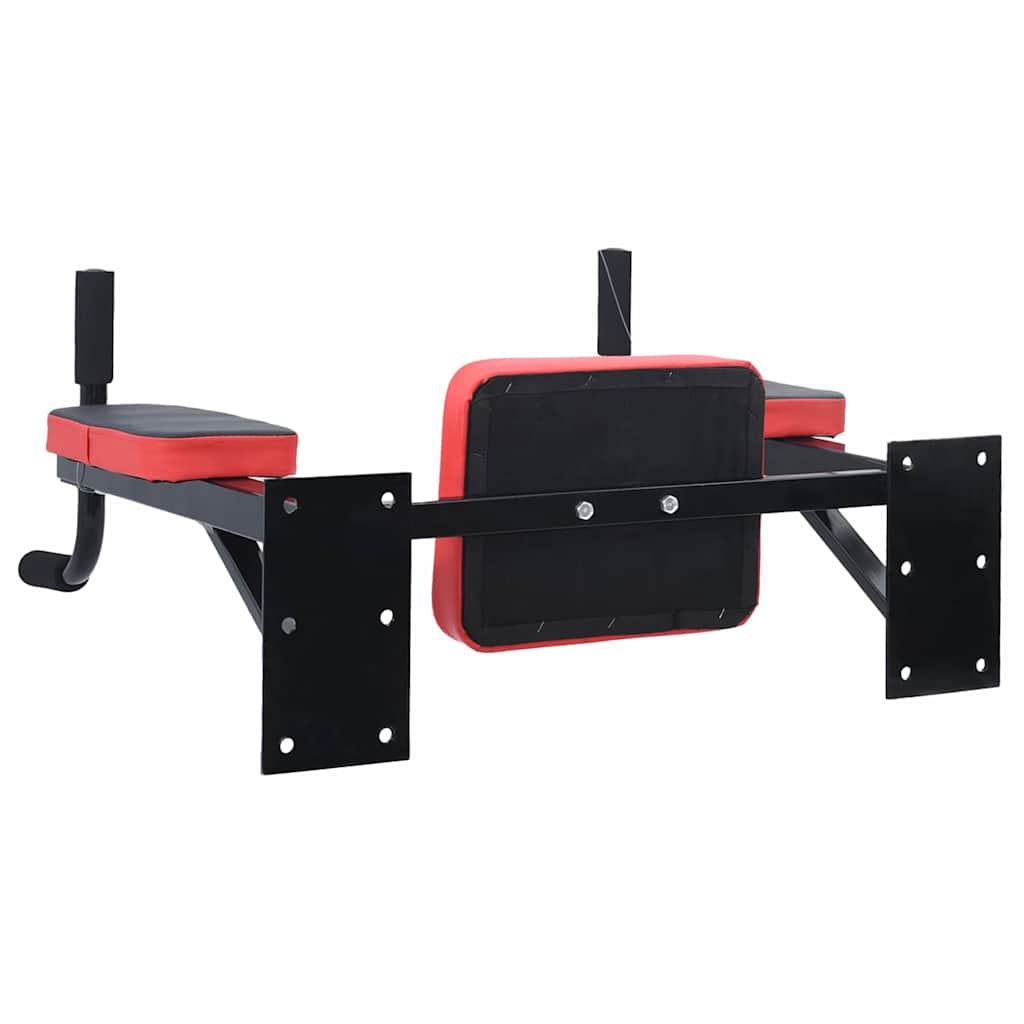 Stazione per dips Nero e Rosso 72,5 x 70 x 31 cm | homemem39