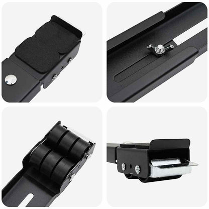 Base per lavatrice 2 pcs Nero 72 x 5 x 4,5 cm | homemem39