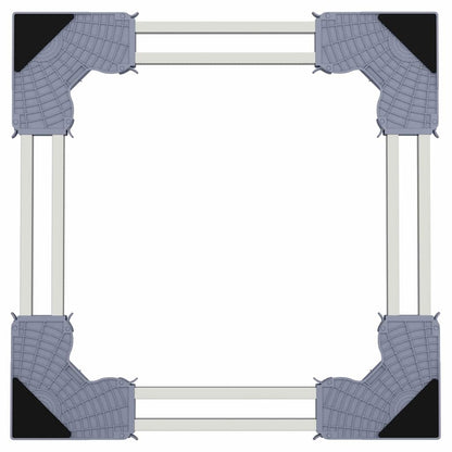 Base per lavatrice Grigio 67 x 67 x 12 cm Acciaio inossidabile | homemem39