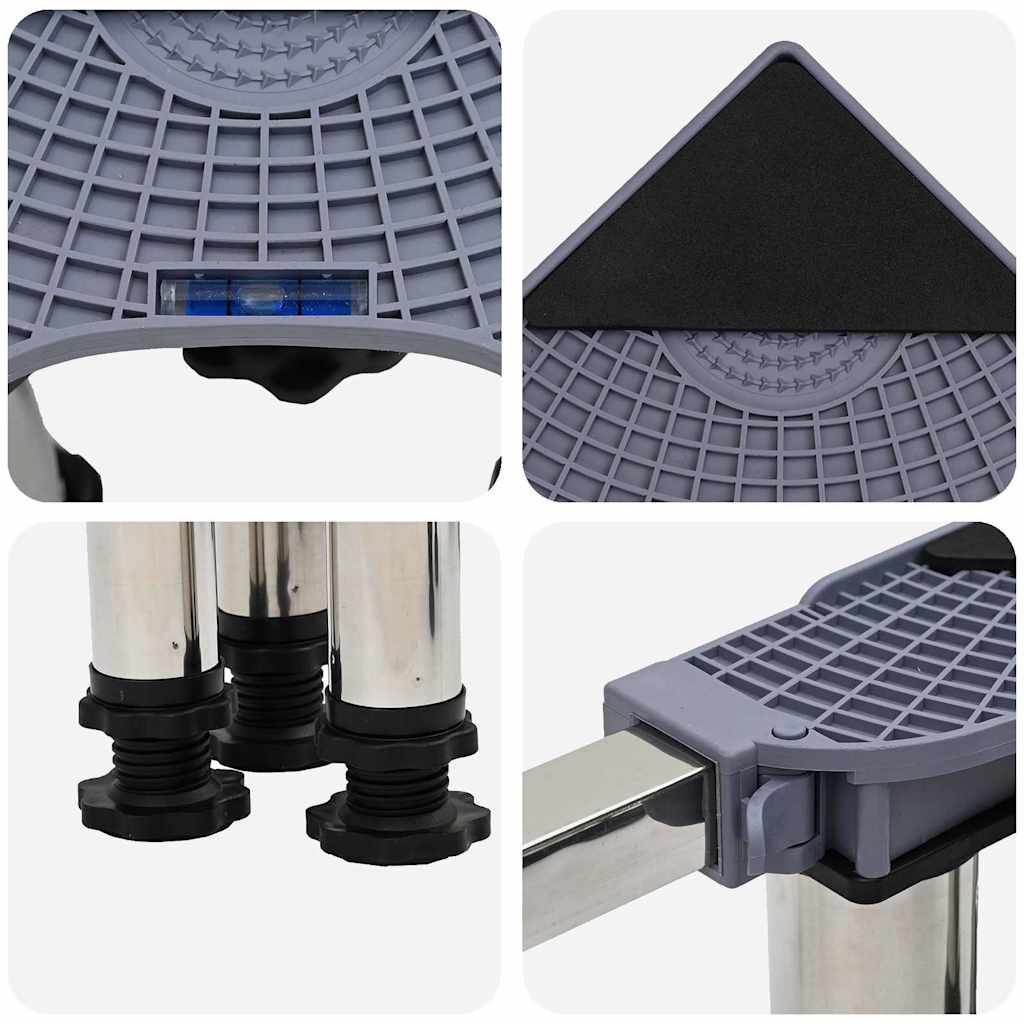 Base per lavatrice Grigio 67 x 67 x 21,5 cm | homemem39