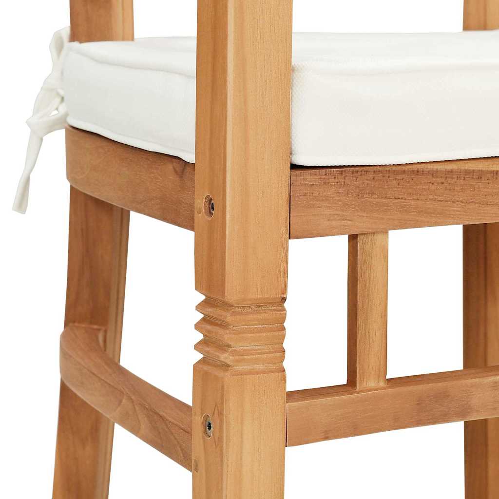 Sedia 2 pcs Marrone 63 x 58 x 89 cm Legno di teak solido | homemem39