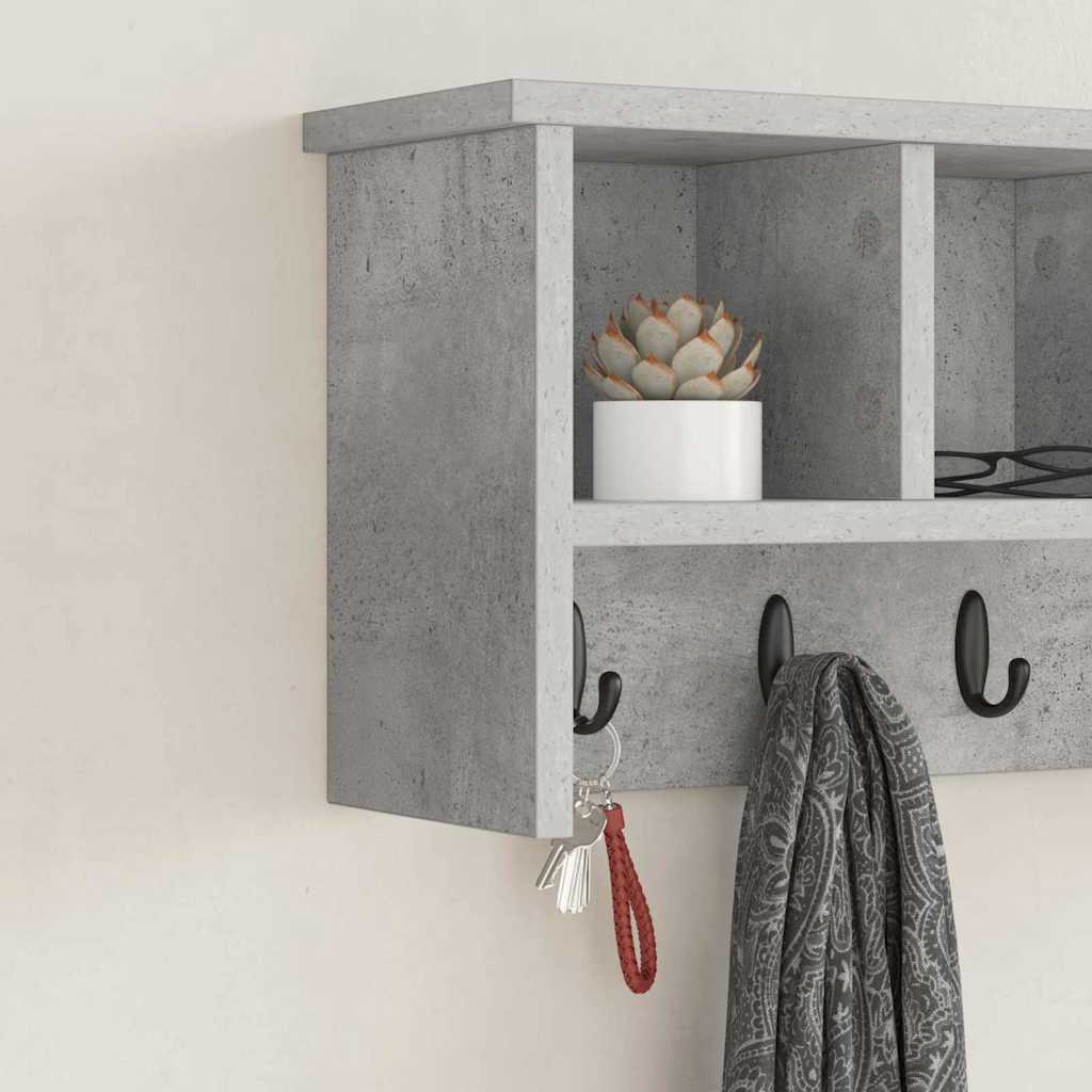 Appendiabiti a muro Grigio cemento 50 x 16 x 26 cm