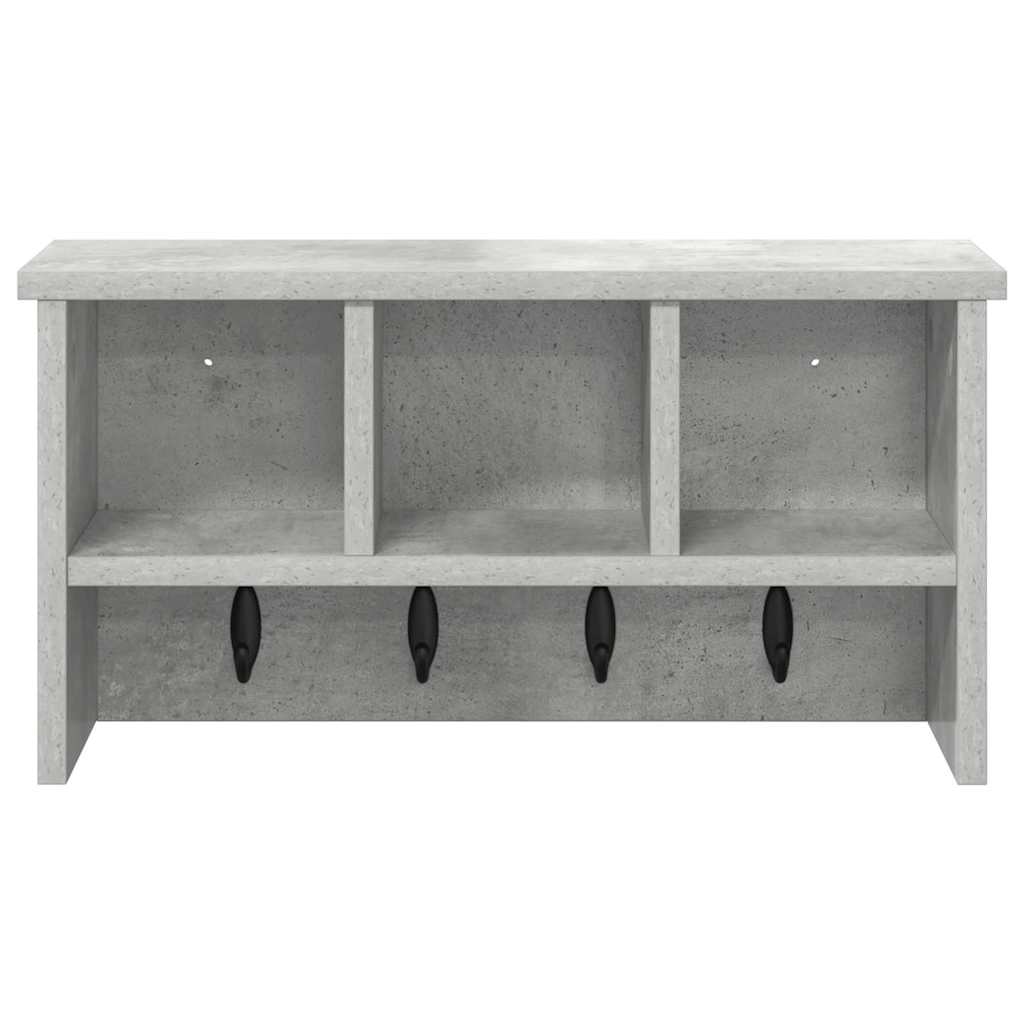 Appendiabiti a muro Grigio cemento 50 x 16 x 26 cm