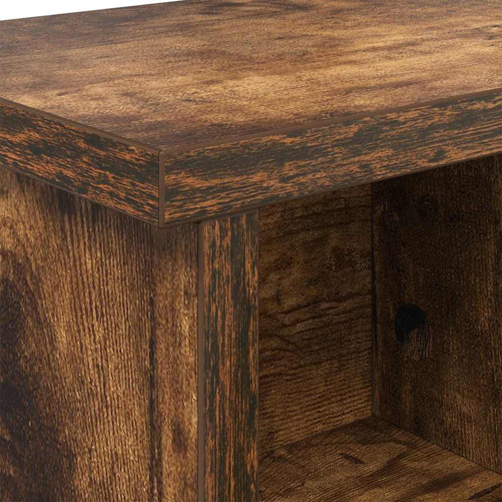 Appendiabiti a muro con lo scaffale Rovere fumé 50 x 16 x 26 cm | homemem39