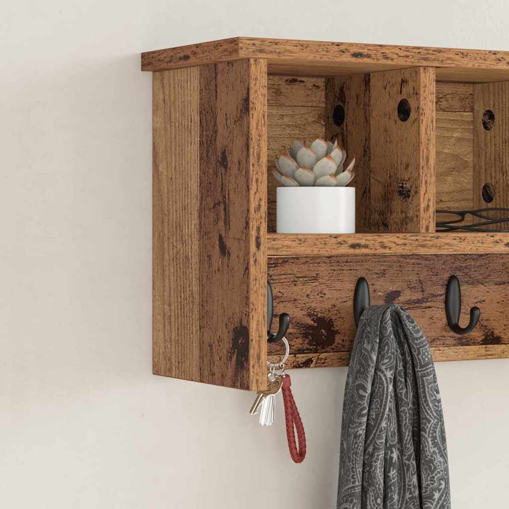 Appendiabiti a muro Legno vecchio 50 x 16 x 26 cm | homemem39