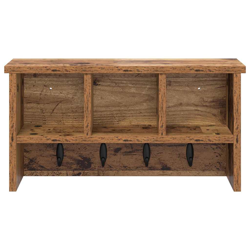 Appendiabiti a muro Legno vecchio 50 x 16 x 26 cm | homemem39