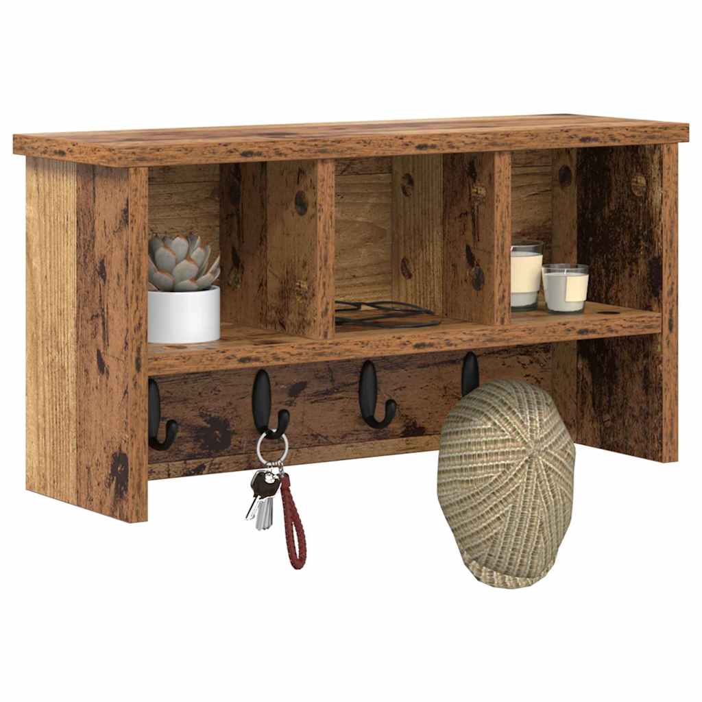 Appendiabiti a muro Legno vecchio 50 x 16 x 26 cm | homemem39