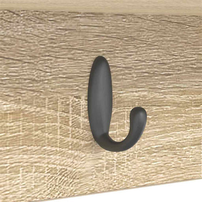 Appendiabiti a muro Rovere Sonoma 75 x 16 x 26 cm | homemem39