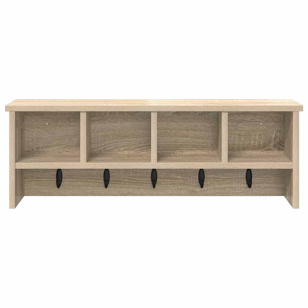 Appendiabiti a muro Rovere Sonoma 75 x 16 x 26 cm | homemem39