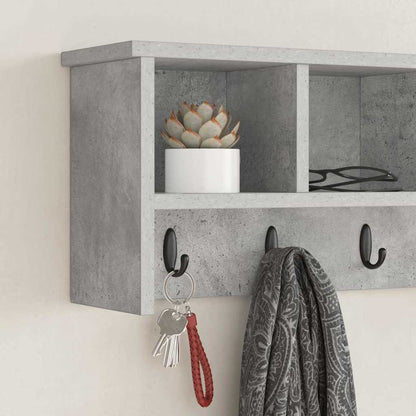 Appendiabiti a muro Grigio cemento 75 x 16 x 26 cm | homemem39