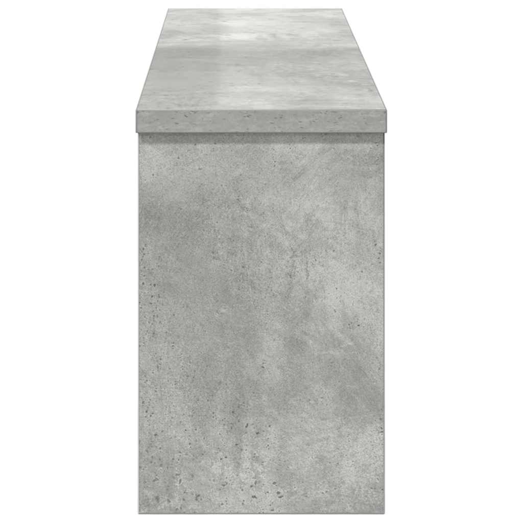 Appendiabiti a muro Grigio cemento 75 x 16 x 26 cm | homemem39