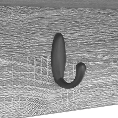 Appendiabiti a muro Grigio sonoma 75 x 16 x 26 cm