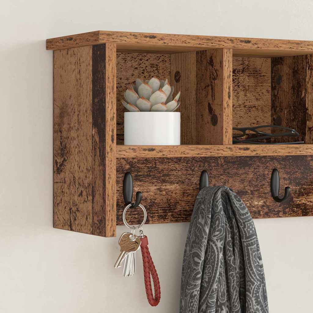 Appendiabiti a muro Legno vecchio 75 x 16 x 26 cm | homemem39