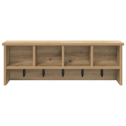 Appendiabiti a muro A parete Rovere artigianale 75 x 16 x 26 cm | homemem39