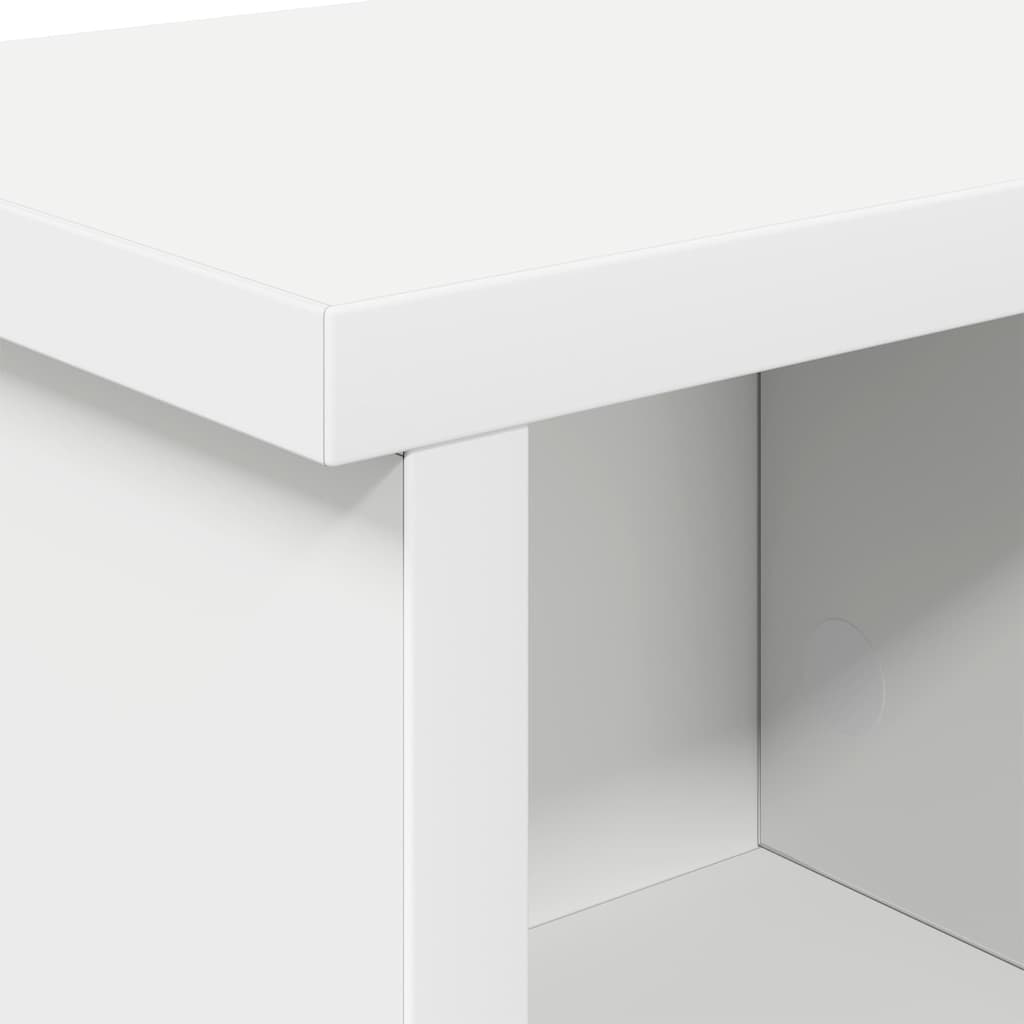 Appendiabiti a muro Bianco 100 x 16 x 26 cm Legno multistrato | homemem39