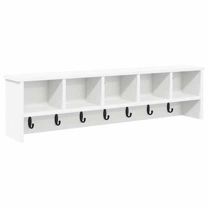 Appendiabiti a muro Bianco 100 x 16 x 26 cm Legno multistrato | homemem39