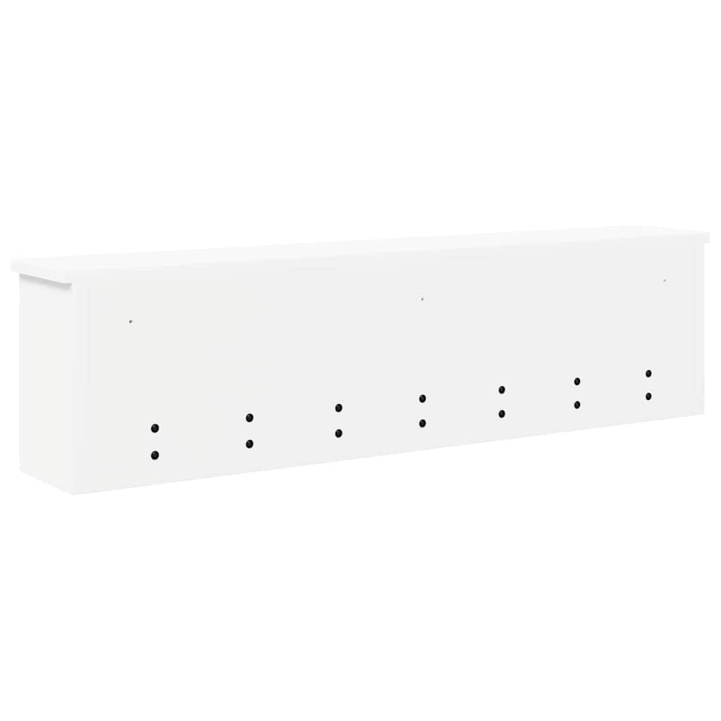 Appendiabiti a muro Bianco 100 x 16 x 26 cm Legno multistrato | homemem39