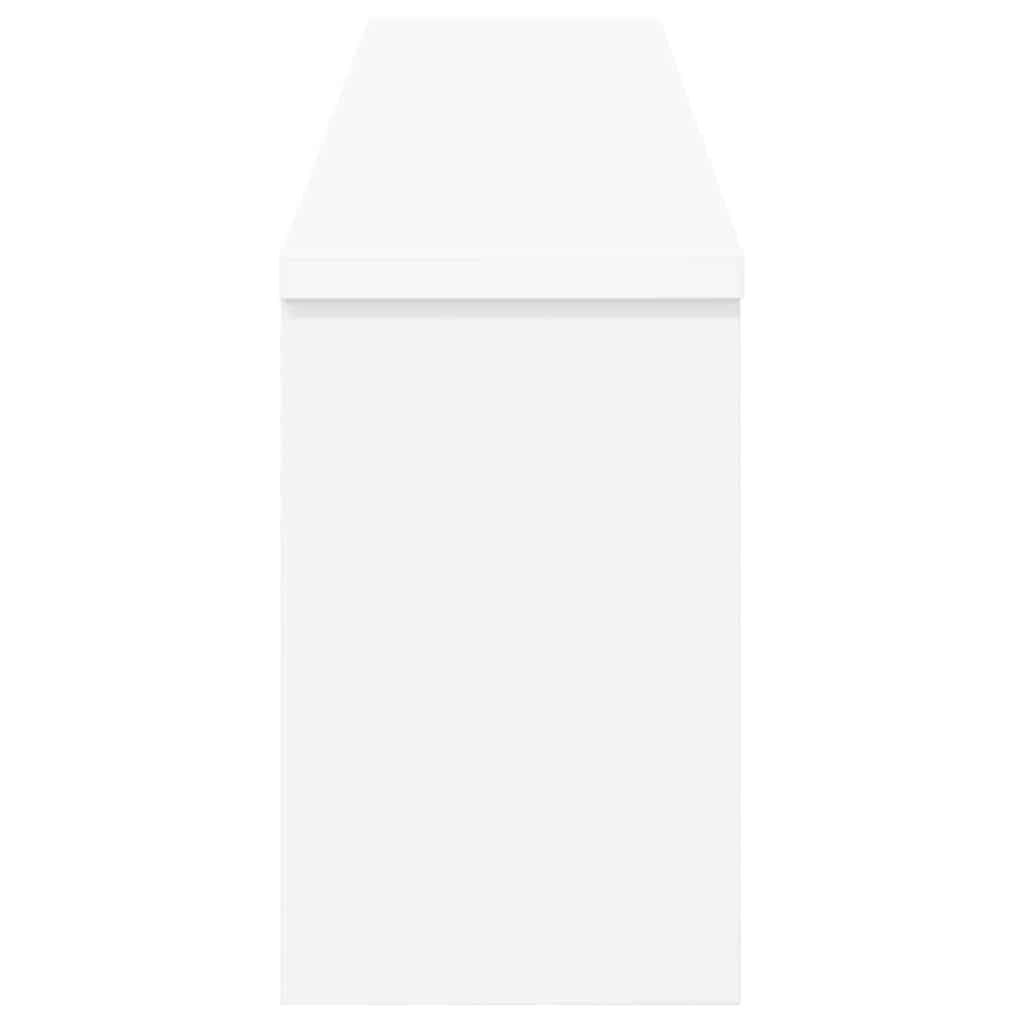 Appendiabiti a muro Bianco 100 x 16 x 26 cm Legno multistrato | homemem39