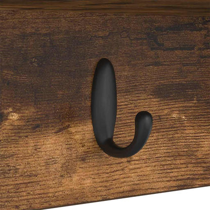 Appendiabiti a muro Rovere fumé 100 x 16 x 26 cm | homemem39