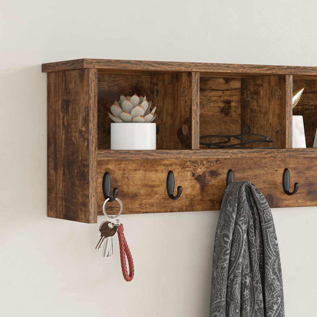 Appendiabiti a muro Rovere fumé 100 x 16 x 26 cm | homemem39