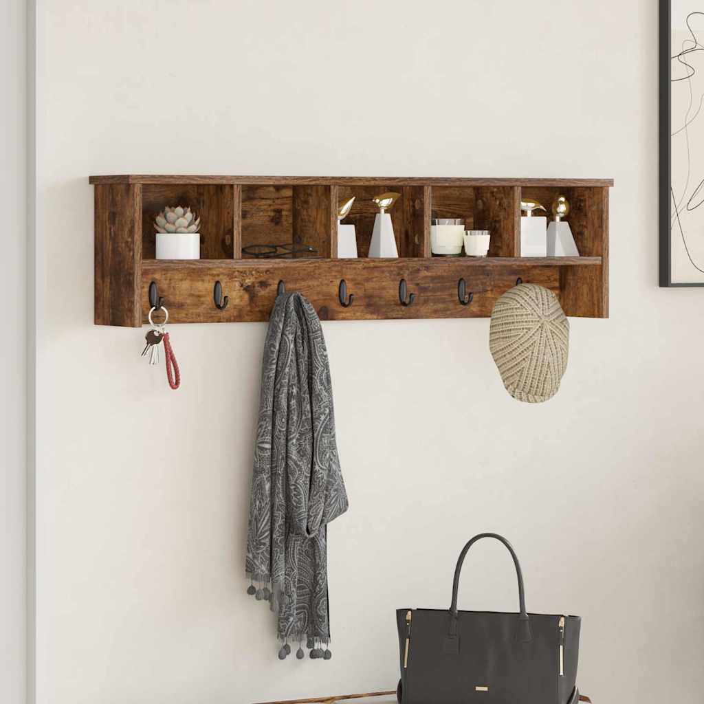 Appendiabiti a muro Rovere fumé 100 x 16 x 26 cm | homemem39