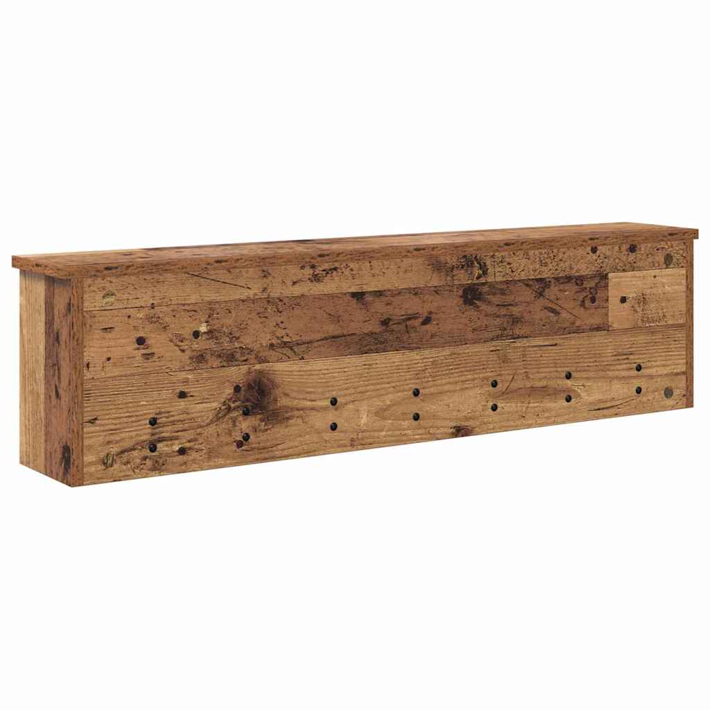 Appendiabiti a muro Legno vecchio 100 x 16 x 26 cm