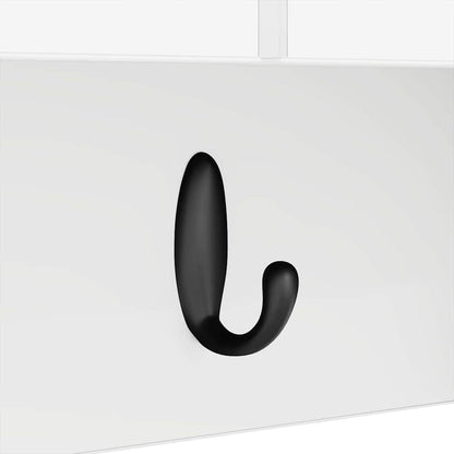 Appendiabiti a muro Bianco 50 x 20 x 30 cm Legno multistrato | homemem39