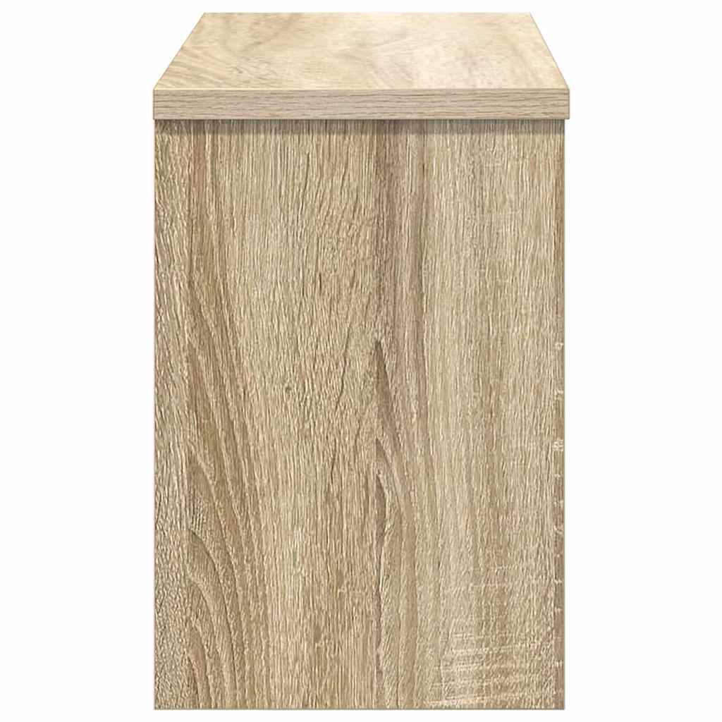 Appendiabiti a muro con porta rovere sonoma 50 x 20 x 30 cm