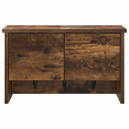 Appendiabiti a muro con lo scaffale Rovere fumo 50 x 20 x 30 cm